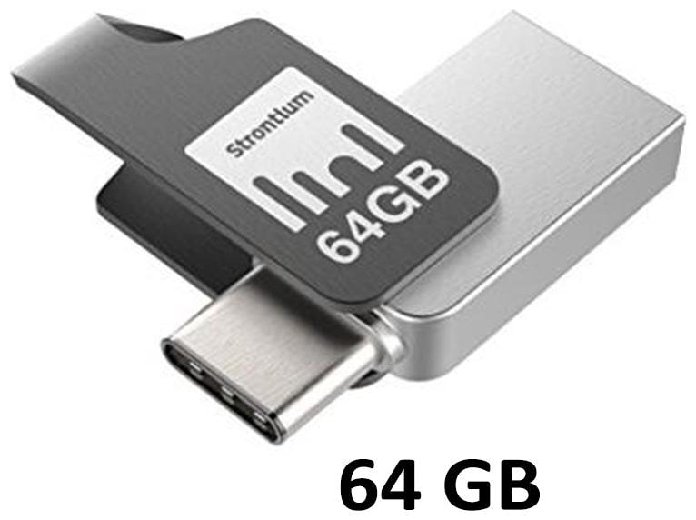

Strontium 64 GB USB 3 0 Pendrive ( Silver )