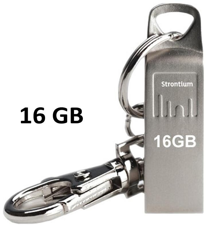 

Strontium 16 GB USB 2 0 Pendrive ( Silver )