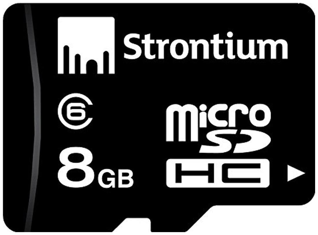 

Strontium SR8GTFC6R MicroSDHC 8 GB Class 6 Memory Card