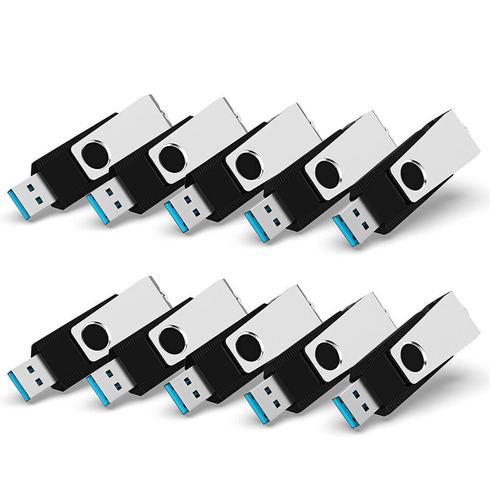 

USB 3 0 5 10 Pack Anti-skid Rotate 16G 32G 64G High Speed Flash Drives USA Stock