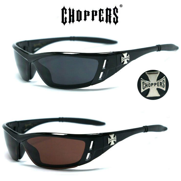 

1 or 2 Pair Choppers Motorcycle Biker Riding Sports Semi Rimless Sunglasses