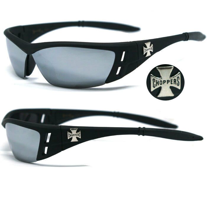 

1 or 2 Pair Choppers Motorcycle Biker Riding Sports Semi Rimless Sunglasses