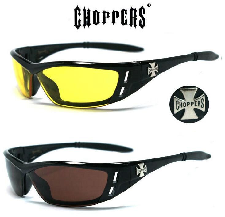 

1 or 2 Pair Choppers Motorcycle Biker Riding Sports Semi Rimless Sunglasses