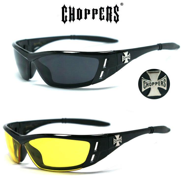 

1 or 2 Pair Choppers Motorcycle Biker Riding Sports Semi Rimless Sunglasses