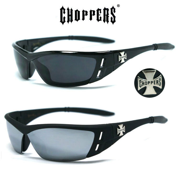 

1 or 2 Pair Choppers Motorcycle Biker Riding Sports Semi Rimless Sunglasses