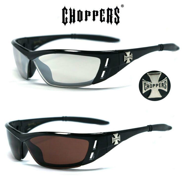 

1 or 2 Pair Choppers Motorcycle Biker Riding Sports Semi Rimless Sunglasses