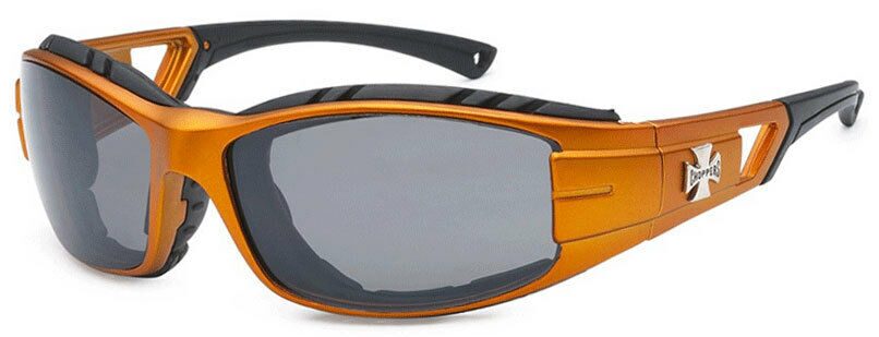 

2 Pairs Combo Choppers Wind Resistant Foam Pad Motorcycle UV Protect Sunglasses