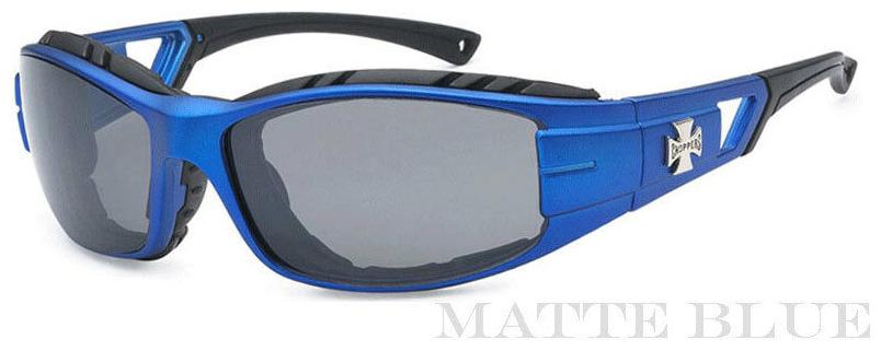 

2 Pairs Combo Choppers Wind Resistant Foam Pad Motorcycle UV Protect Sunglasses