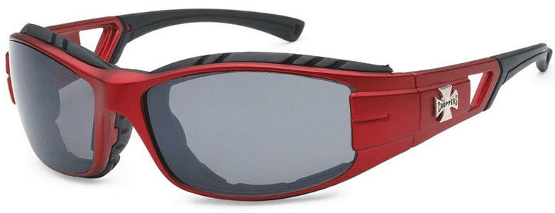 

2 Pairs Combo Choppers Wind Resistant Foam Pad Motorcycle UV Protect Sunglasses