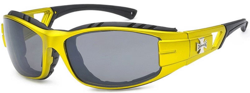 

2 Pairs Combo Choppers Wind Resistant Foam Pad Motorcycle UV Protect Sunglasses