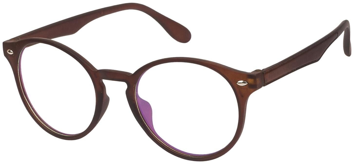 

Arzonai Aspire Round Brown-Transparent UV Protection Sunglasses For Men Women MA-1802-S3
