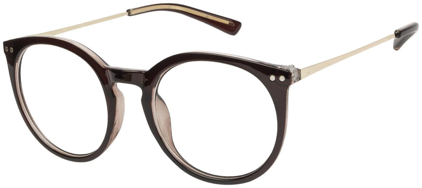 

Arzonai Evelina Oval Brown-Transparent UV Protection Sunglasses For Men Women MA-3093-S6