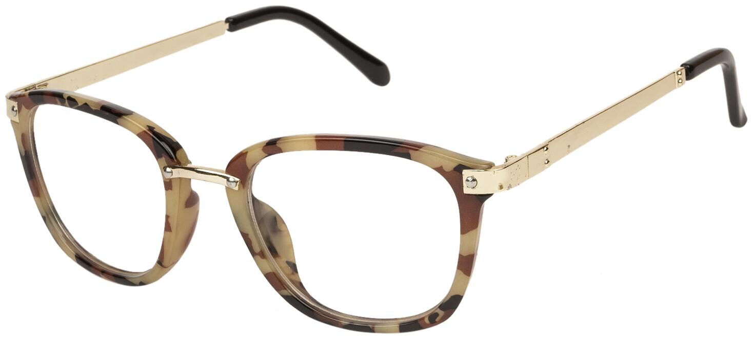 

Arzonai Morgan Square Brown-Transparent UV Protection Sunglasses For Men Women MA-3169-S3