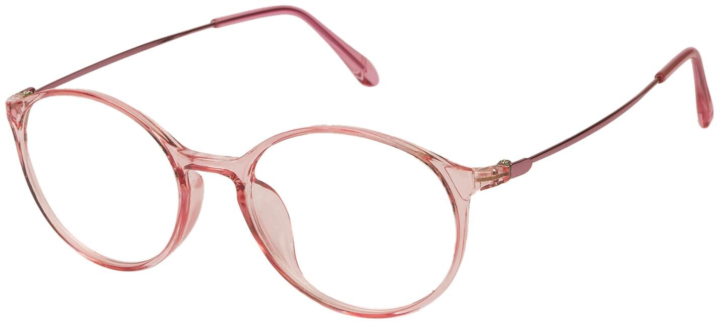 

Arzonai Watts Oval Pink-Transparent UV Protection Sunglasses For Men Women MA-3103-S4