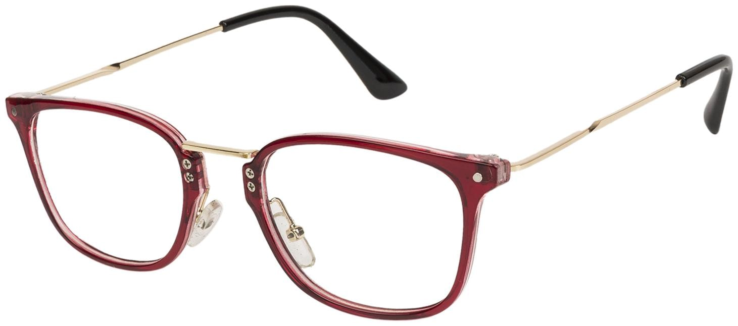 

Arzonai Wilkie Square Maroon-Transparent UV Protection Sunglasses For Men Women MA-3098-S7
