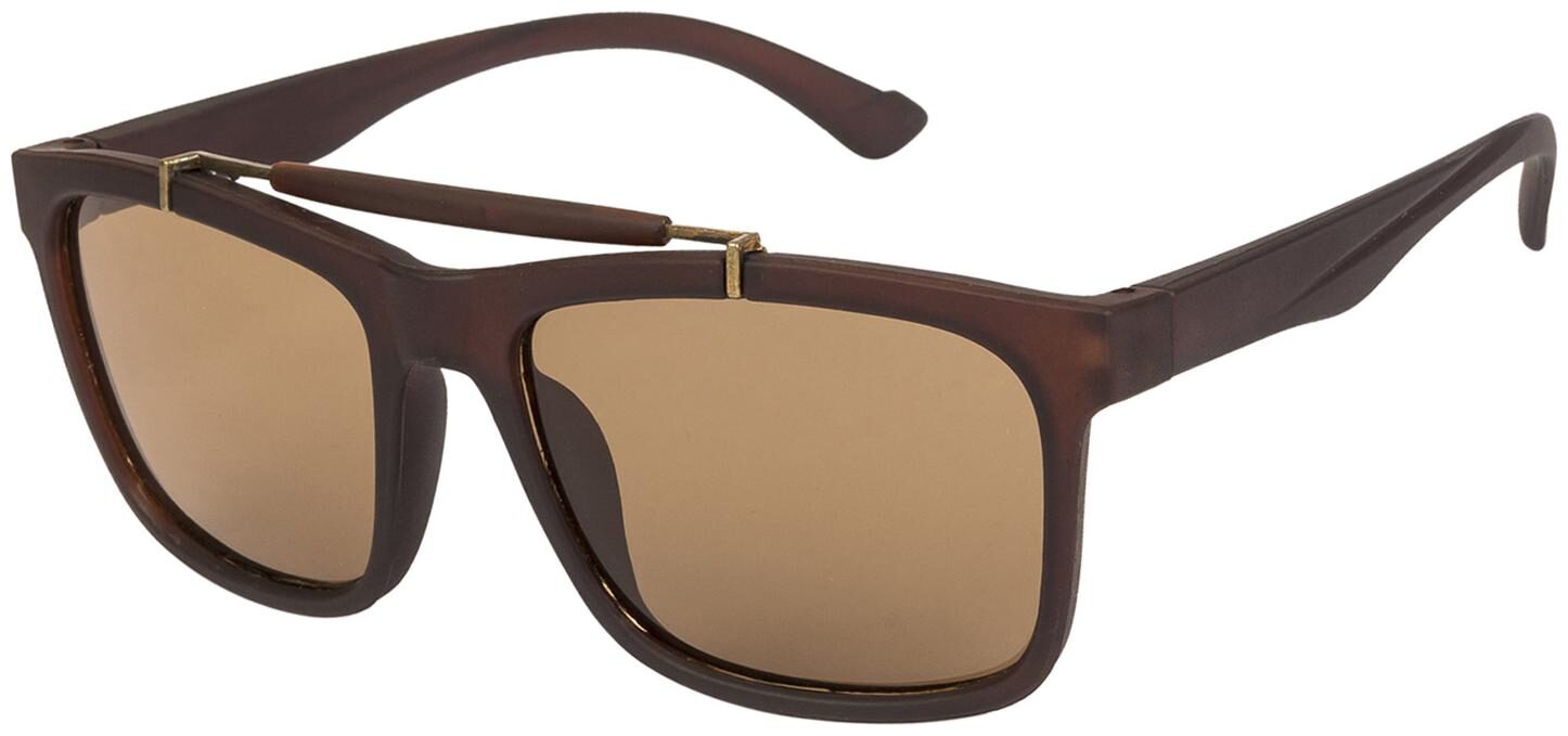 

Arzonai Wyatt Square Brown-Brown UV Protection Sunglasses Frame For Men Women MA-322-S3