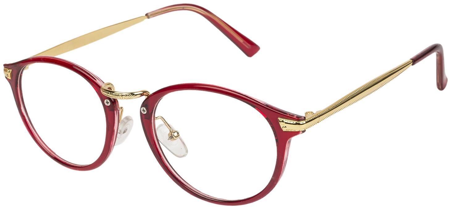 

Arzonai Zelda Oval Maroon-Transparent UV Protection Sunglasses For Men Women MA-3056-S5