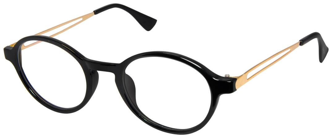 

Cardon Black Round Full Rim EyeGlass
