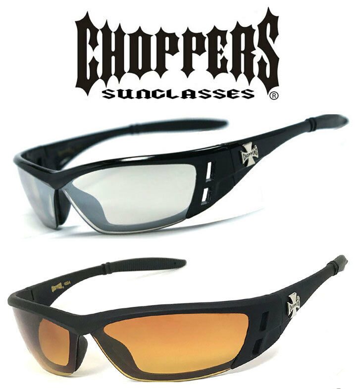 

Choppers Anti-Reflective Biker Motorcycle Riding Glasses Sunglasses Semi Rimless