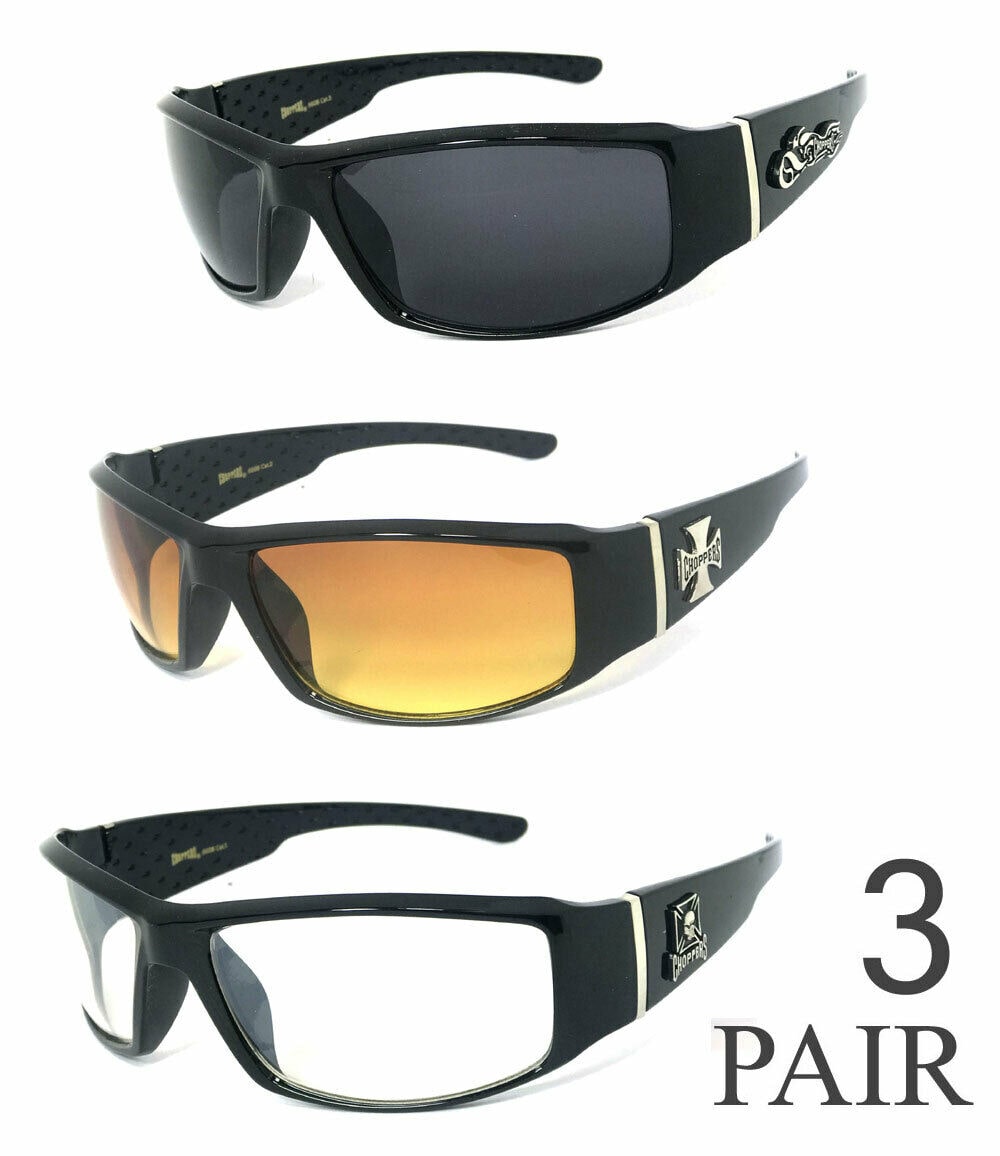

Choppers Anti-Reflective Biker Motorcycle Riding Glasses Sunglasses UV400