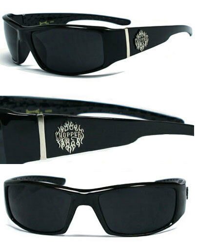 

Choppers Bikers Mens Designer Sunglasses Free Pouch - Fire Logo C38