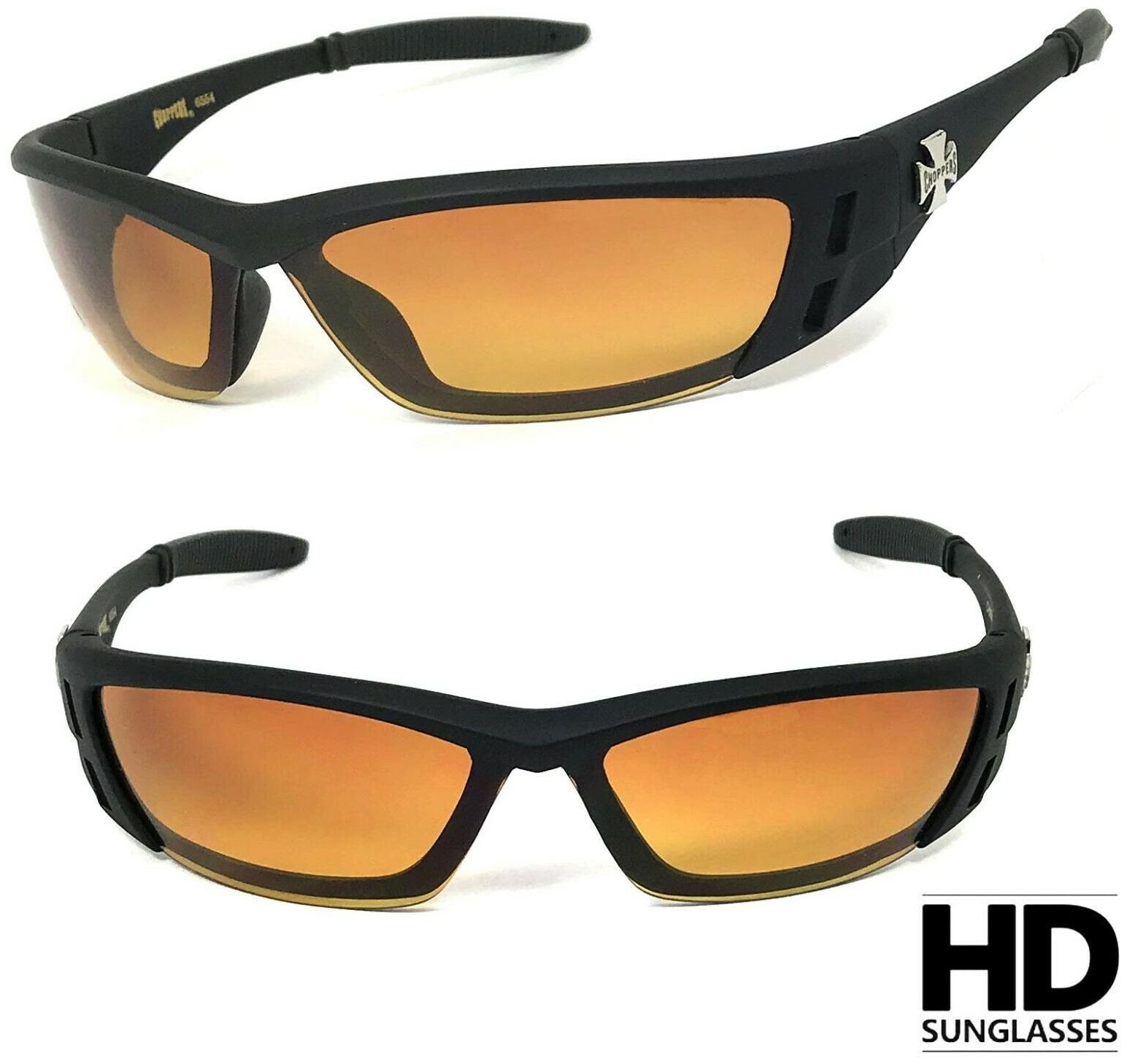 

Choppers Mens Motorcycle Bikers Sports Outdoors Wrap Around High Definition Lens