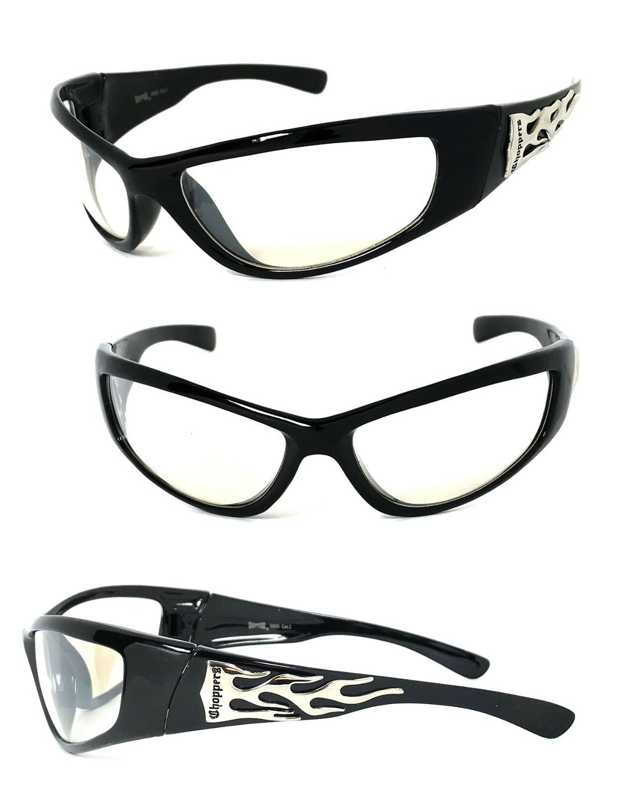 

Choppers Mens Riding Biker Motorcycle Clear Lens Glasses Sunglasses UV400