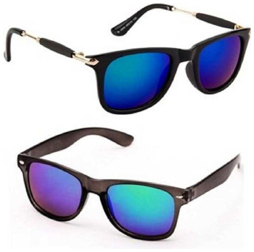 

D DEBONAIR Unisex Wayfarers Sunglasses