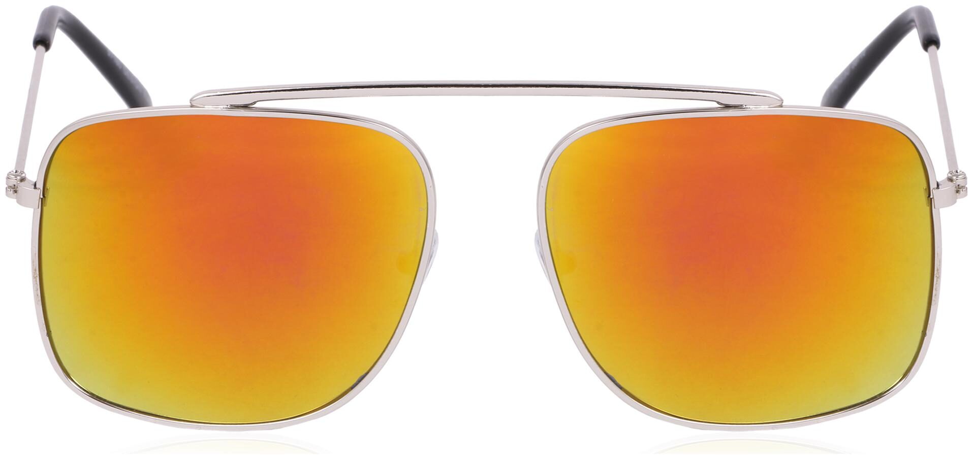

D DEBONAIR Mirrored lens Rectangular Frame Sunglasses for Men 1