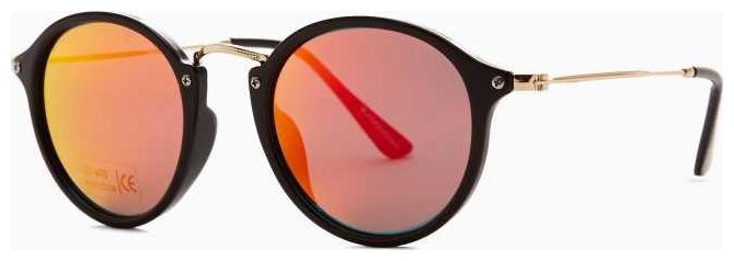 

D Debonair Round Sunglasses (Red)