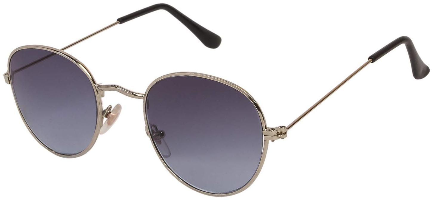 

D Debonair Round Silver-Black UV Protection Sunglasses For Men Women MA-026-S19