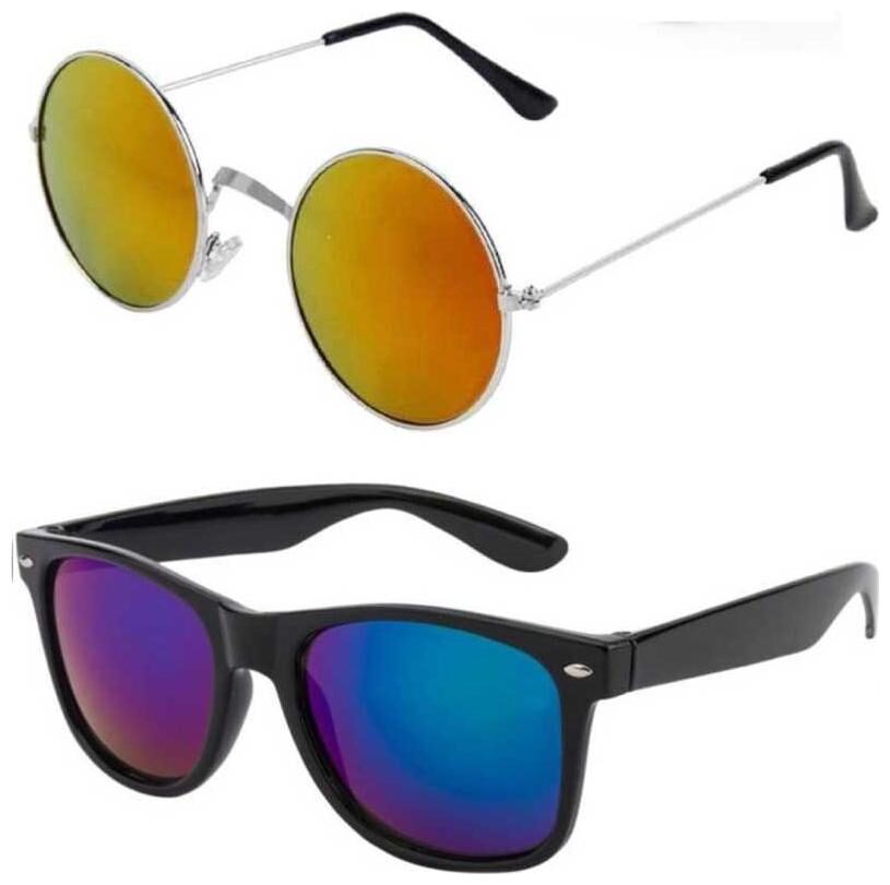 

D DEBONAIR UV Protection Wayfarer Round Sunglasses