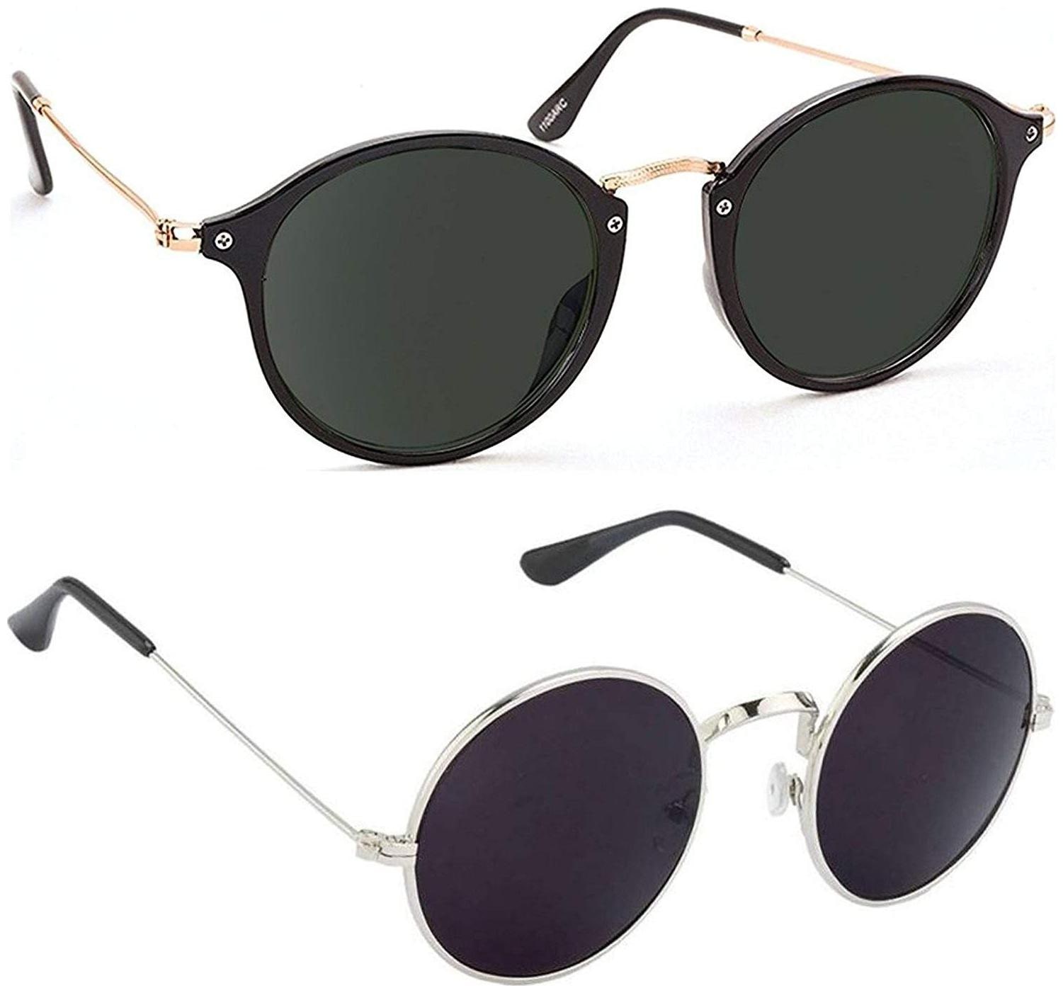 

D DEBONAIR UV Protection Round Unisex Sunglasses