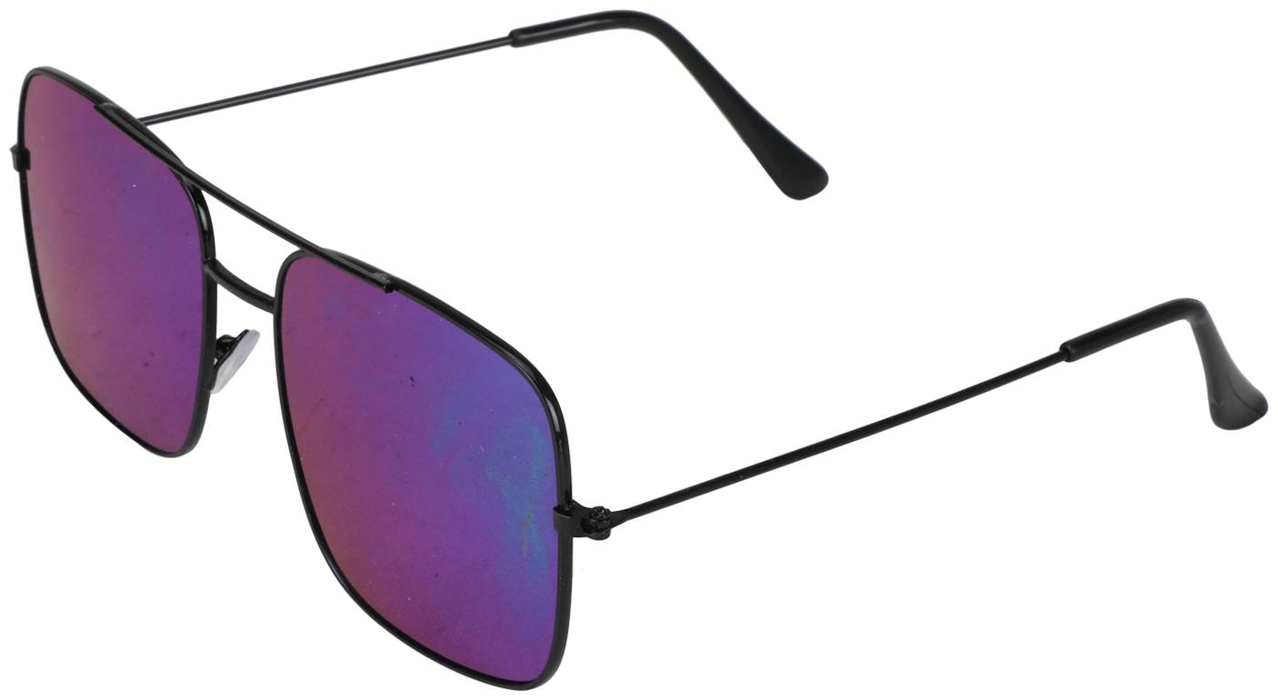 

David Martin Metal Mirrored Lens Square Eyewear For Men
