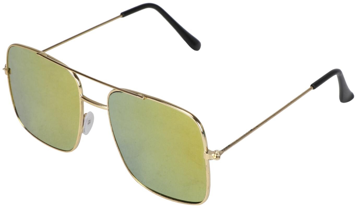 

David Martin Metal Mirrored Lens Square Eyewear For Men