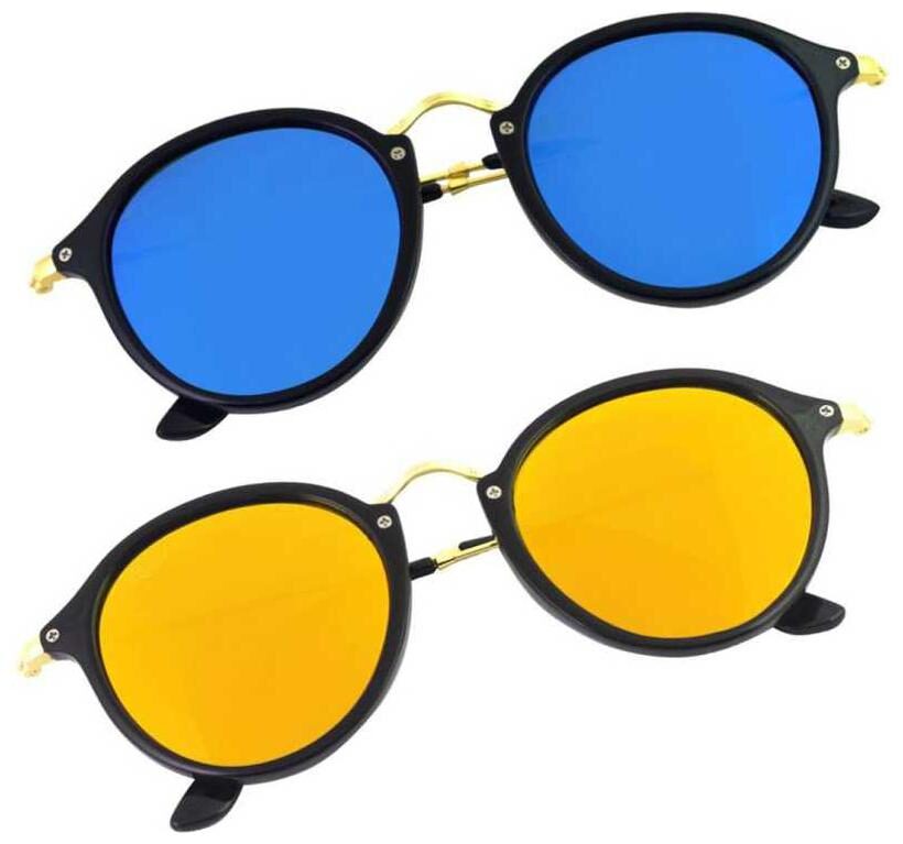 

DAVIDSON Round Frames Sunglasses For Men