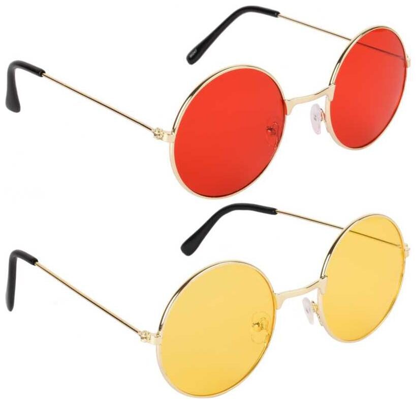

DAVIDSON Unisex Round Sunglasses