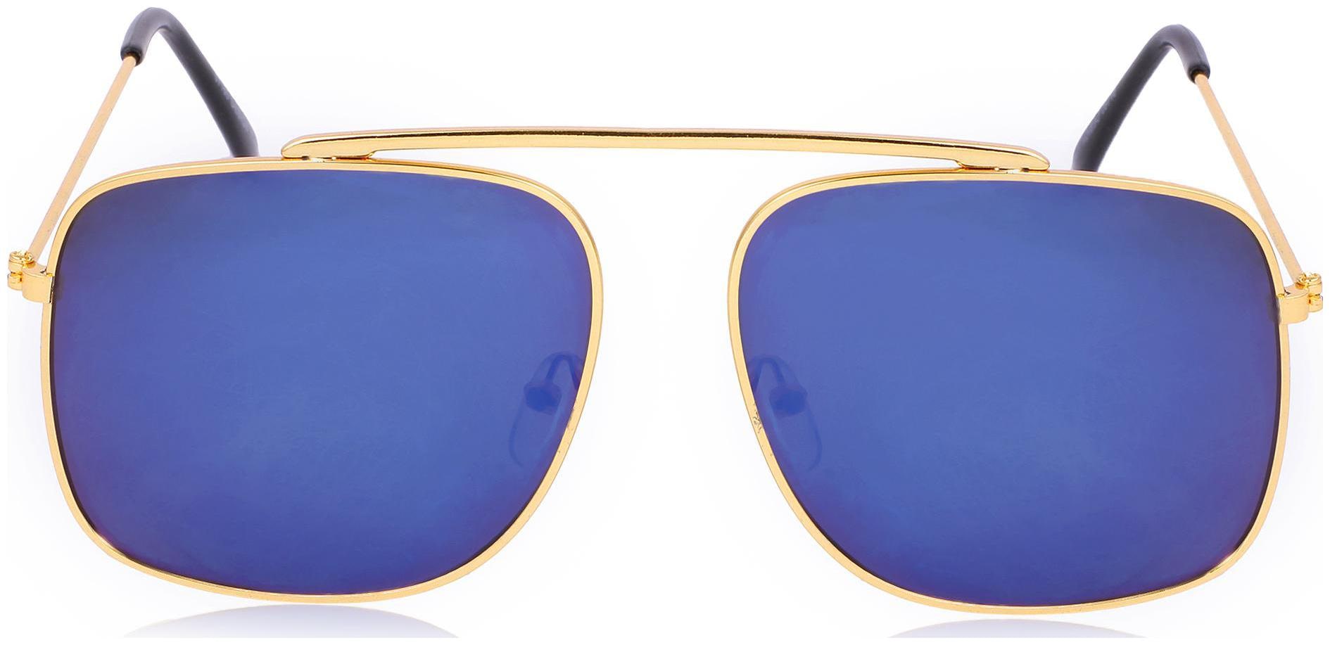 

Debonair Stylish Mirrored Rectangle Sunglasses (Assorted Colors)