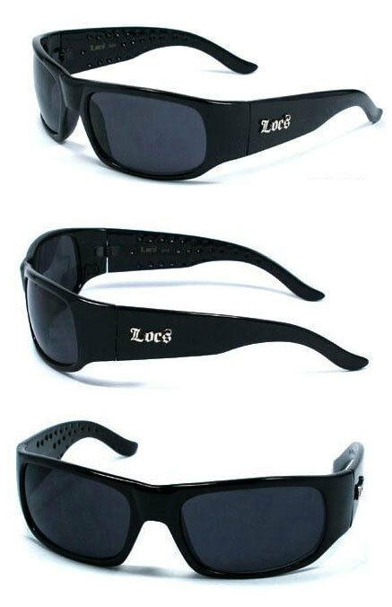 

Discounted New Locs Men Cholo Sunglasses - S Black Black - LC10