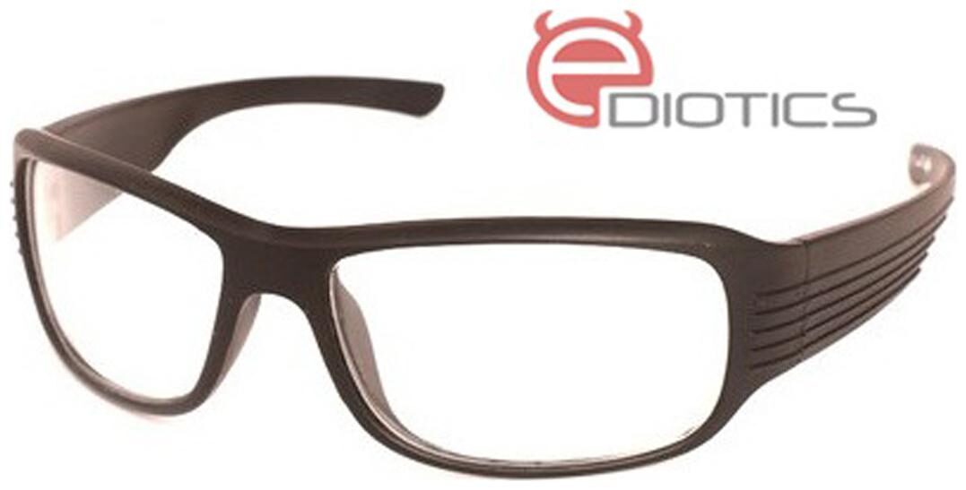 

Ediotics Transparent Biker Night Driving Sunglasses (Size-60) (UV Protected)(Medium Size)