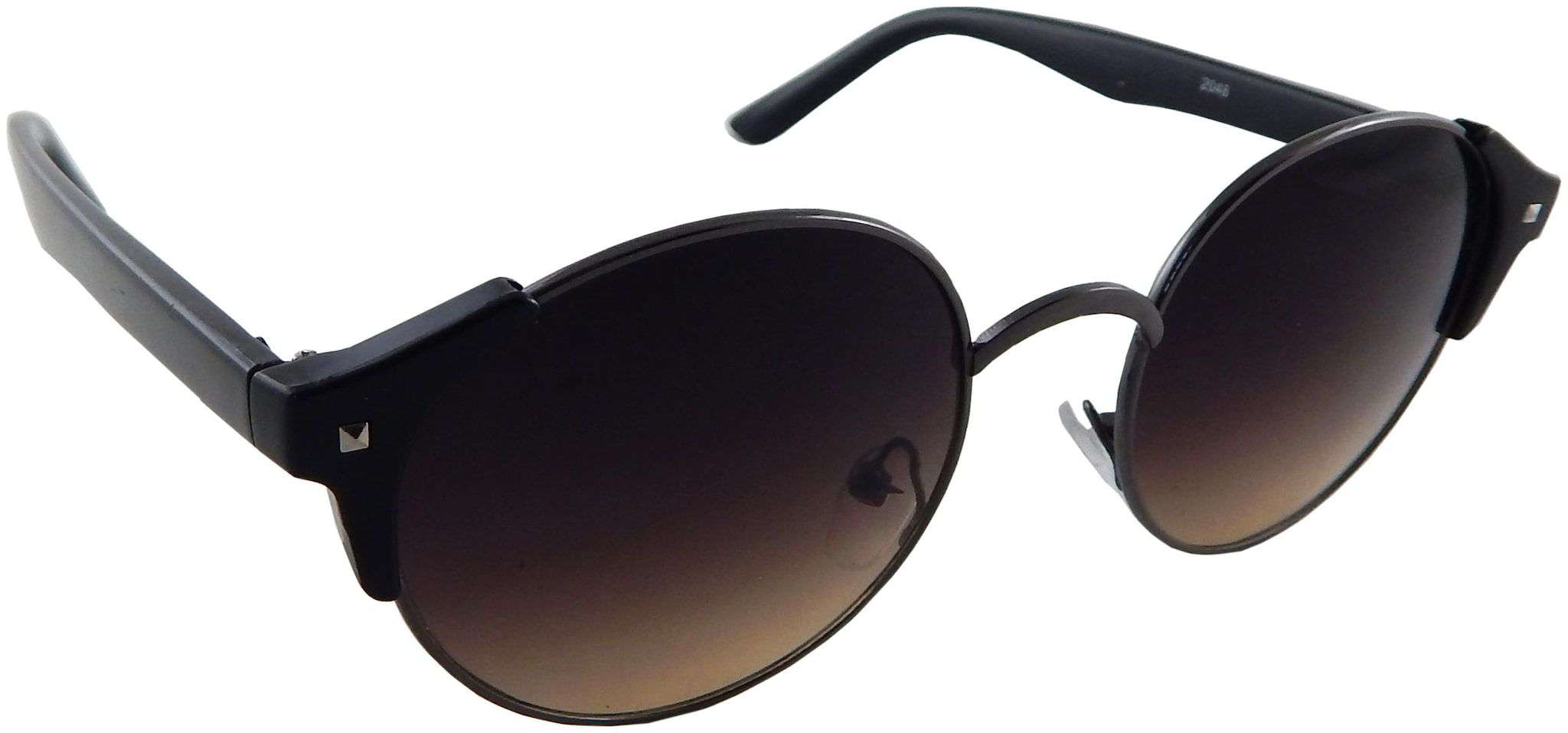 

Els Men Women Unisex Round (Brown Grey) Sunglass