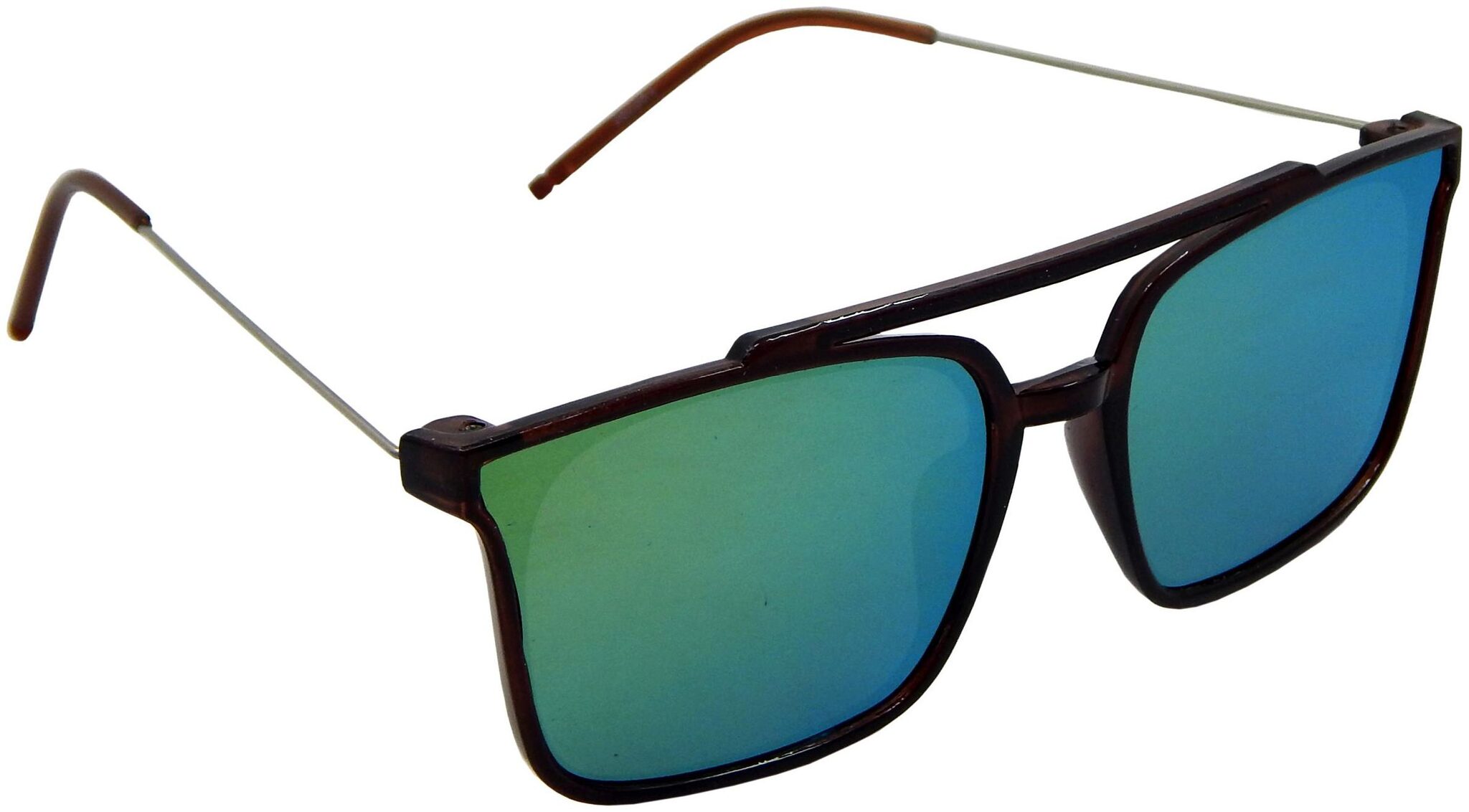 

Els Men Women Unisex Sunglass Square Brown (ELS-KOK-3803-BR-GR-MR-S)