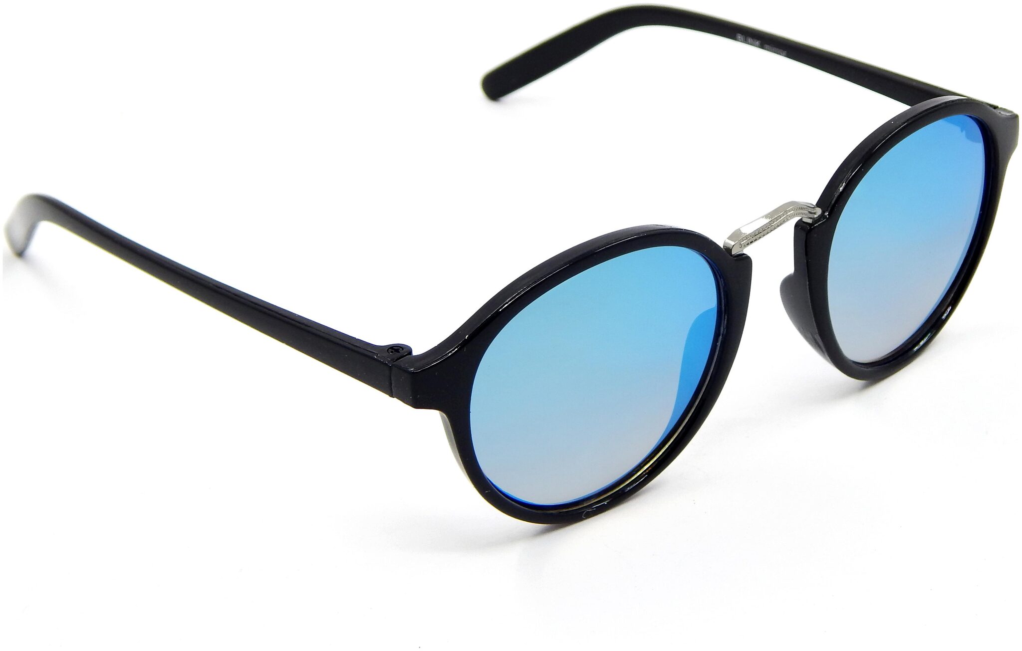 

Els Men Women Unisex Round (Black) Sunglass