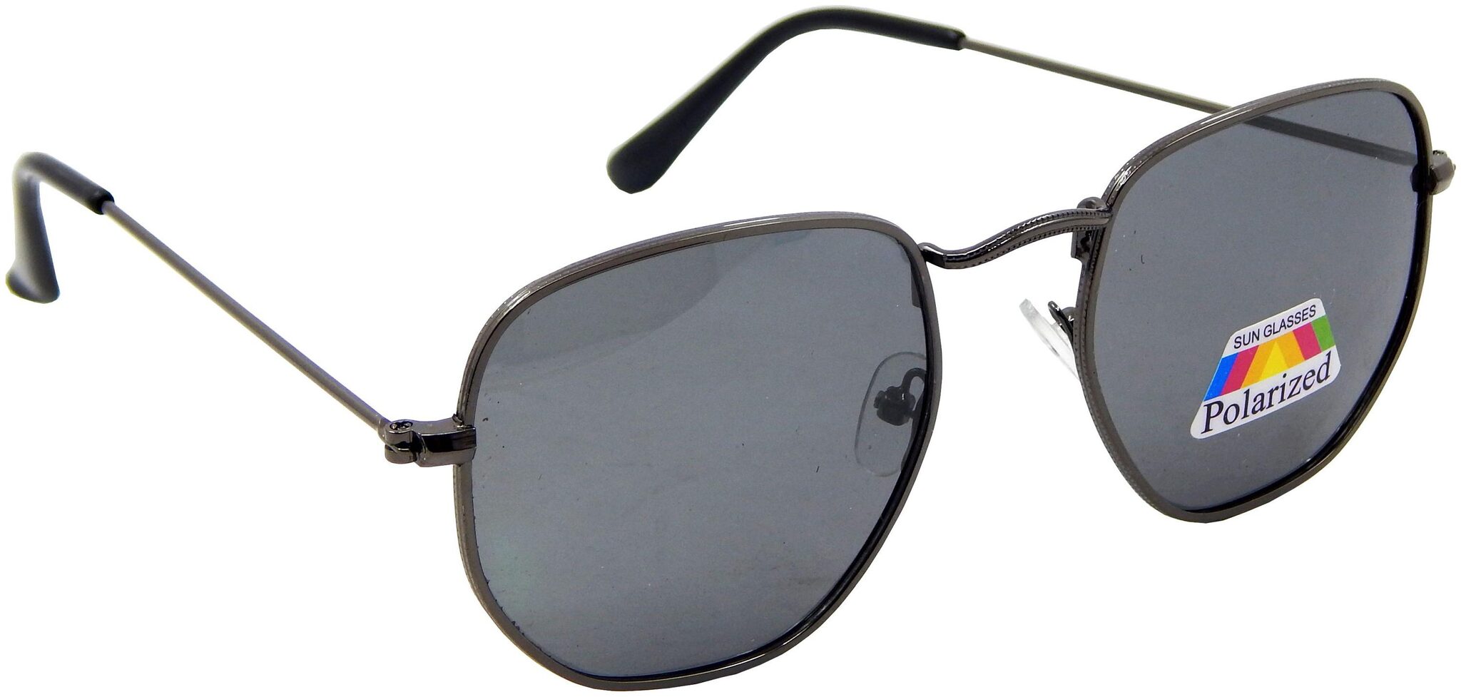 

ELS Unisex Polarised Sunglasses Round Shape Polarized Shades-3548-GM-BL-S