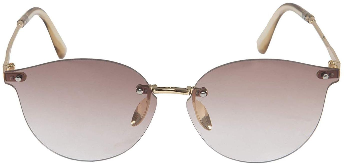 

ETRG Oval Brown Grident Metal Body Sunglass
