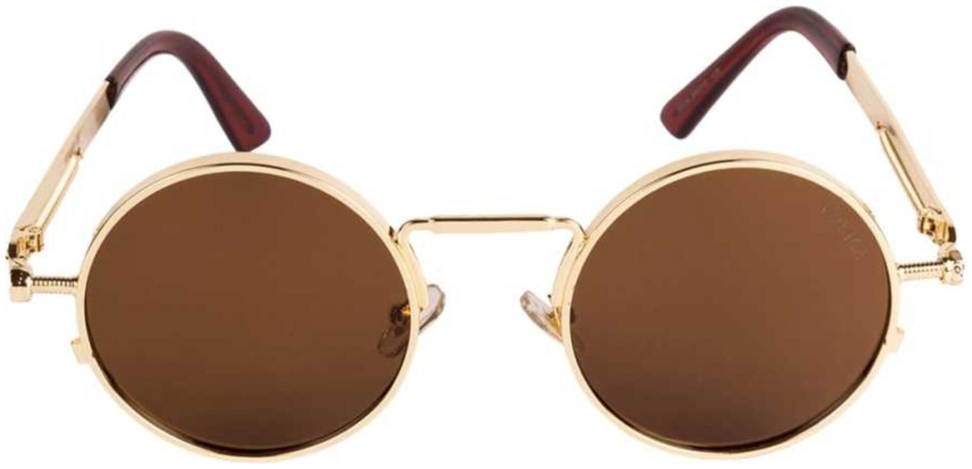 

ETRG Retro Square Brown Others Metal Body Sunglass