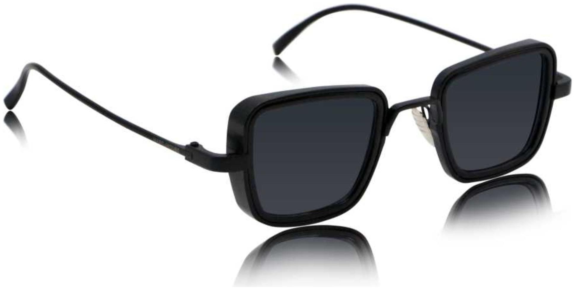 

ETRG Retro Square Black Others Metal Body Sunglass