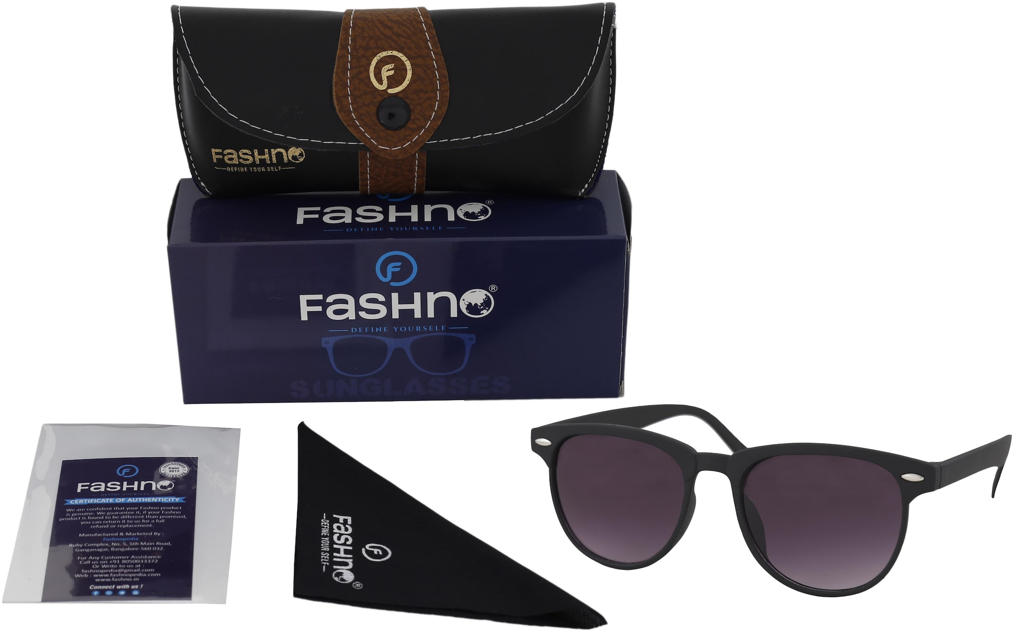 

Fashno Men Wayfarers Sunglasses