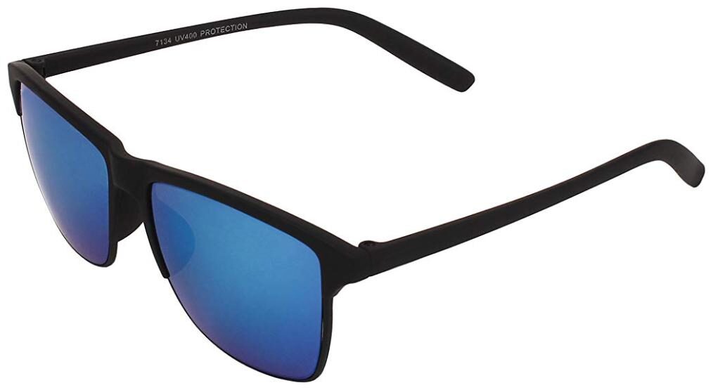 

FLozum Blue Mercury Square Sunglasses For Men Unisex Sunglasses Women Sunglasses (Matt Finished)