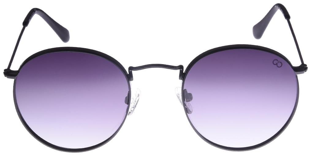 

GIO COLLECTION Metal UV Protected Round Frames For Men